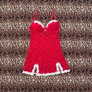 valentine babydoll lace dress